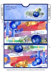 Watercolor Christmas Pocket/Wallet/Envelope for Gift Vouchers & Money