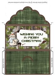 Snowman Male Voucher, Gift, Money, Pocket, Wallet, Envelope