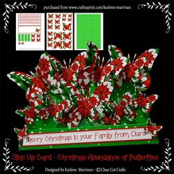 Abundance of Butterflies Christmas Step Card