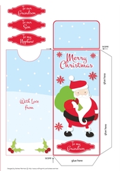Snowy Santa Gift/Money/Voucher Wallet/Pocket/Envelope