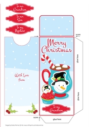 Snowy Snowman Gift/Money/Voucher Wallet/Pocket/Envelope