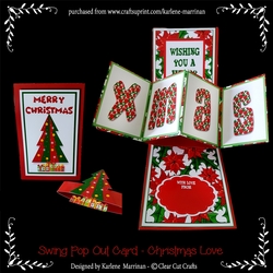 Christmas Love Twisted Pop Up Card