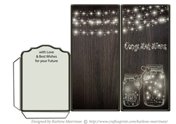 Bright Lights Wedding Voucher/Money/Gift Wallet/Pocket Envelope