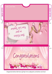 Gifts & Tiaras Wedding Voucher/Money/Gift Wallet/Pocket Envelope
