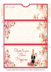 Wedding Cheers Voucher/Money/Gift Wallet/Pocket Envelope