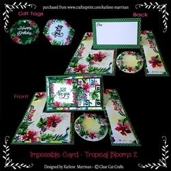 Impossible Card - Tropical Blooms 2