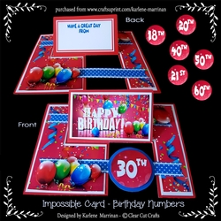 Impossible Card - Birthday Numbers