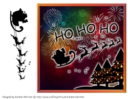Silhouette Santa Card Topper