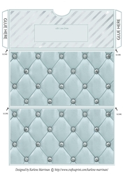 Quilted & Studded Gift/Money/Voucher Pocket/Wallet Envelope for any Occasion - Turquoise
