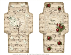 Duo Set of Vintage Wallets, Pockets, Gift Voucher or Money Envelopes - Set 1