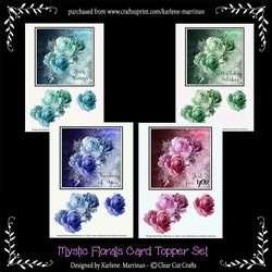 Mystic Blooms Card Toppers - Set of 4