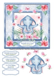 Elephants Always Remember Card Topper Set - Design 3