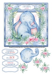 Elephants Always Remember Card Topper Set - Design 5