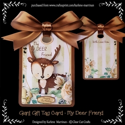 Giant Gift Tag Card - My Deer Friend