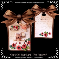 Giant Gift Tag Card - Tea Anyone?
