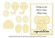 Baby News Elephant Card - Lemon