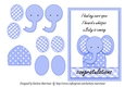 Baby News Elephant Card - Lavender Blue