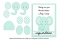Baby News Elephant Card - Mint