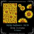 Sinfully Sunflowers Digital Floral Embellishments - Set 26