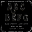 Embossed Black Letters - CU4CU