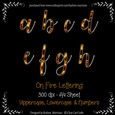 On Fire Alphabet Letters - CU4CU