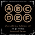 Soft Wood Alphabet Letters - CU4CU