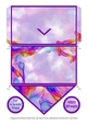 Wispy Ribbon - Purple Gift Voucher Pocket/Money Wallet