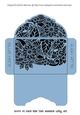 Floral Black Insert - Cottage Blue - Gift Voucher Pocket/Money Wallet
