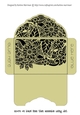 Floral Black Insert - Soft Olive - Gift Voucher Pocket/Money Wallet