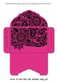Floral Black Insert - Hot Pink - Gift Voucher Pocket/Money Wallet