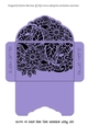 Floral Black Insert - Mauve - Gift Voucher Pocket/Money Wallet