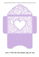 Floral White Insert - Mauve Heart - Gift Voucher Pocket/Money Wallet
