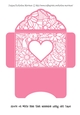 Floral White Insert - Candy Pink Heart - Gift Voucher Pocket/Money Wallet