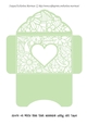 Floral White Insert - Soft Green Heart - Gift Voucher Pocket/Money Wallet