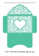 Floral White Insert - Turquoise Heart - Gift Voucher Pocket/Money Wallet