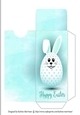 Bunny Egg - Aqua - Gift Voucher Pocket/Money Wallet