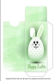 Bunny Egg - Green - Gift Voucher Pocket/Money Wallet