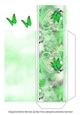 Elegant Floral Butterfly - Green - Gift Voucher Pocket/Money Wallet