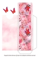Elegant Floral Butterfly - Red - Gift Voucher Pocket/Money Wallet