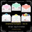 Envelope Embellishments with Sentiments - Set 02 - CU4CU