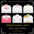 Envelope Embellishments with Sentiments - Set 03 - CU4CU