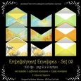 Envelope Embellishments - Set 06 - Yellow Spring - CU4CU