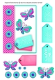 Happy Happy Happy Card Topper - Aqua