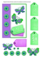 Happy Happy Happy Card Topper - Purple