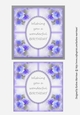 Misty Rose Corner Card Topper - Purple