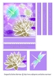 Bright Dragonfly Card Topper - Mauve