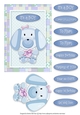 Puppy Love - Card Topper - Boy - Blue