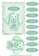 Puppy Love - Card Topper - Boy - Turquoise