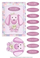 Puppy Love - Card Topper - Girl - Pink