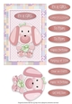 Puppy Love - Card Topper - Girl - Brown